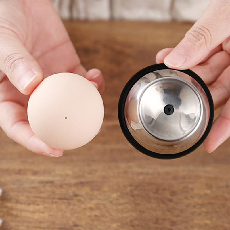 Egg Separator Tool - 1 قطعة ثقب البيض المطبخ الفولاذ