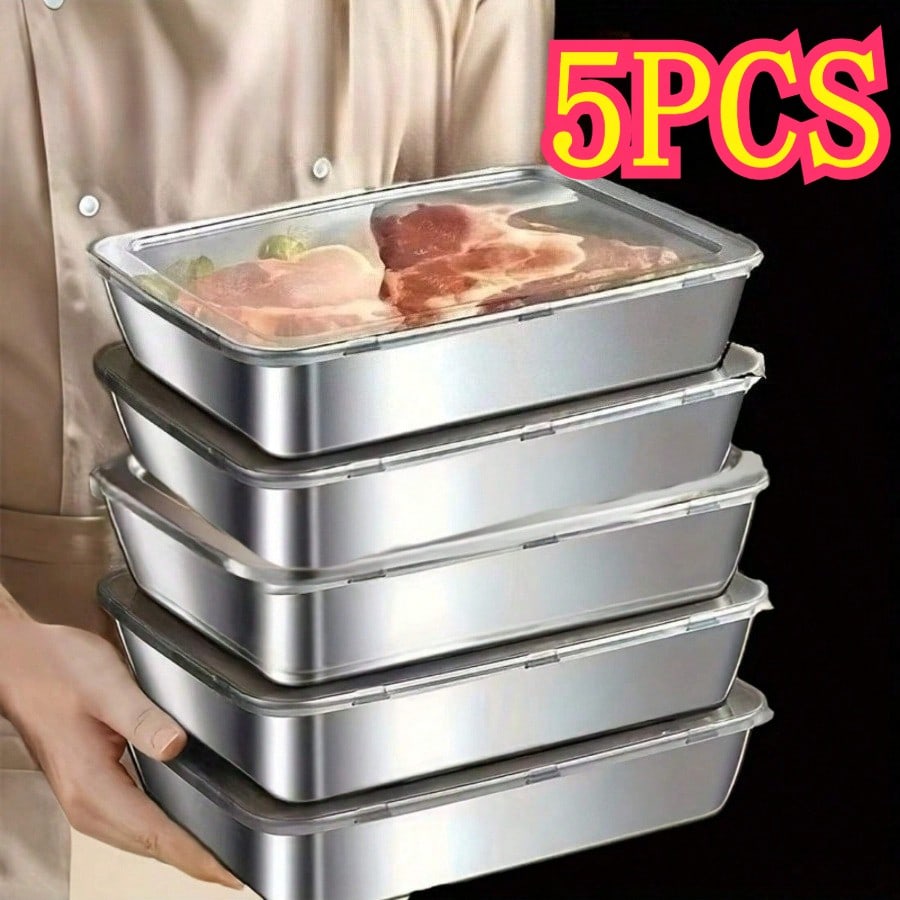 Kitchen Gadgets Organizer - مجموعة من 5 علب تخزين طعام