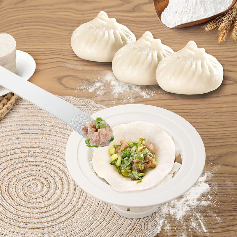Kitchen Gadgets Dumpling Maker - قالب صيني رائج لصنع الباوزي، قالب