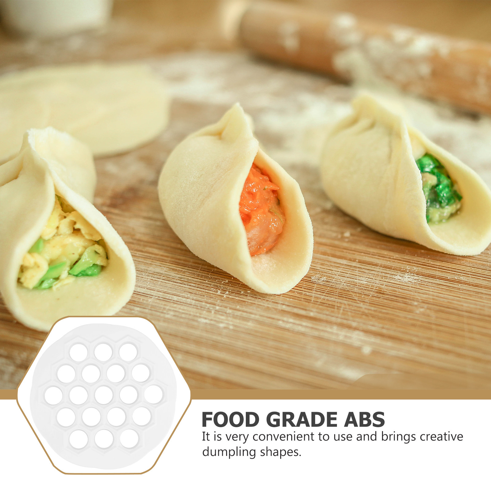 قالب لعمل الزلابية بـ 19 فتحة، - مراجعة Kitchen Gadgets Dumpling Maker وسعره
