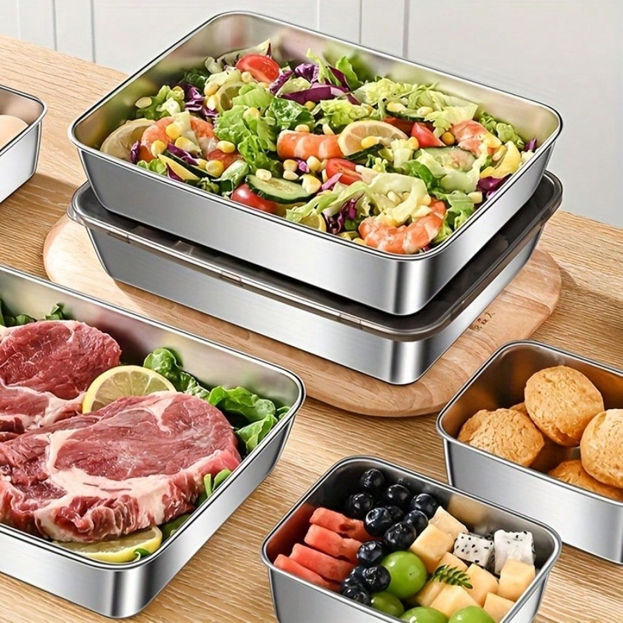 مجموعة من 5 علب تخزين طعام فاخ - مراجعة Kitchen Gadgets Organizer وسعره