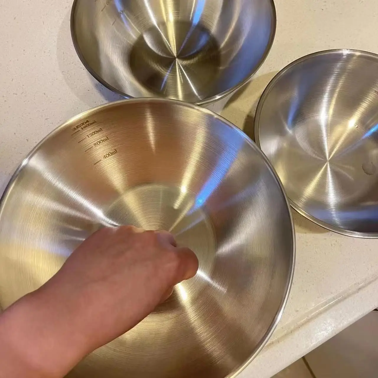 طقم أوعية خلط من الفولاذ المقا - مراجعة Kitchen Gadgets Organizer وسعره